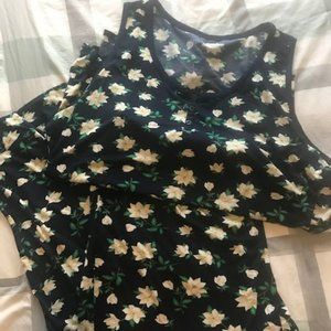 Draper James Hillary Pajamas - Magnolia Print (Navy)